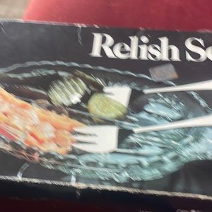 Vintage Relish set .